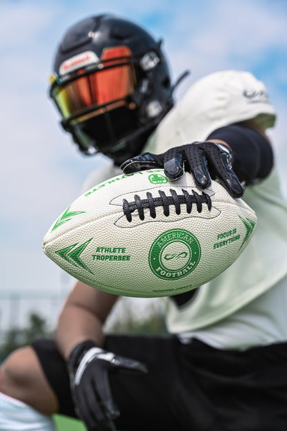 WHITE LASER AMERICAN FOOTBALL