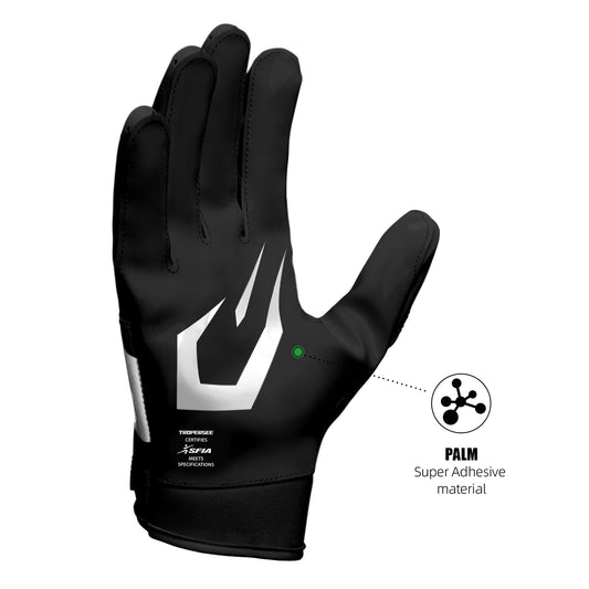 TROPERSEE FRZ 1.0 FOOTBALL GLOVES BLACK