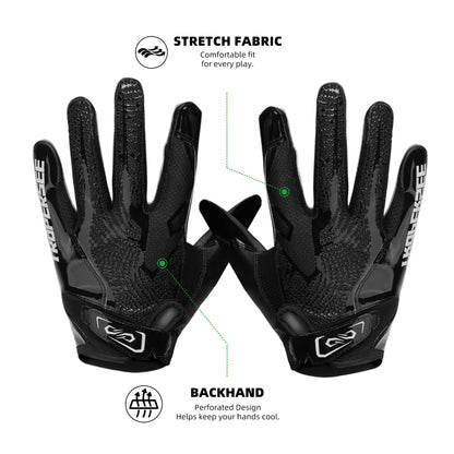 Pre-Order-TROPERSEE GMD Game Day Football Gloves Black