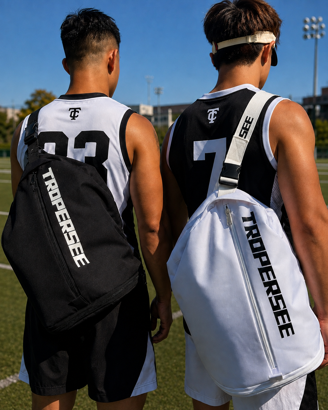 TROPERSEE Flag Sling Bag - Crossbody Gear Bag for Flag Football & Training