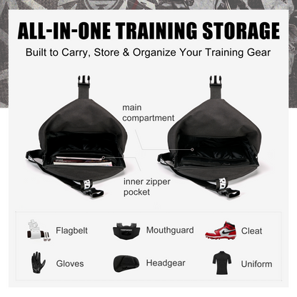 TROPERSEE Flag Sling Bag - Crossbody Gear Bag for Flag Football & Training