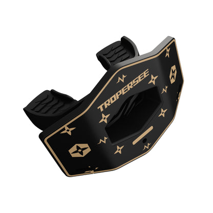 BLACK & GOLD PATTERN VO₂PEAK MOUTHGUARD