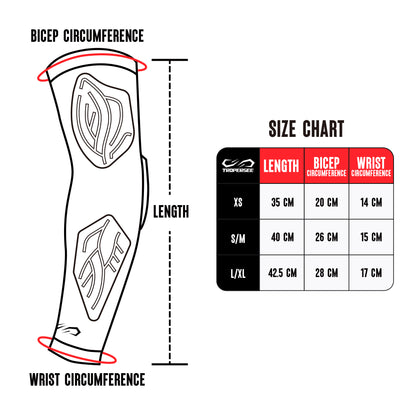 TROPERSEE THREE PADDED ARM SLEEVES BLACK