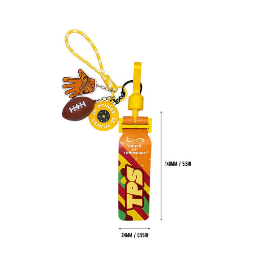 Mini Flag Keychain-Yellow Burger