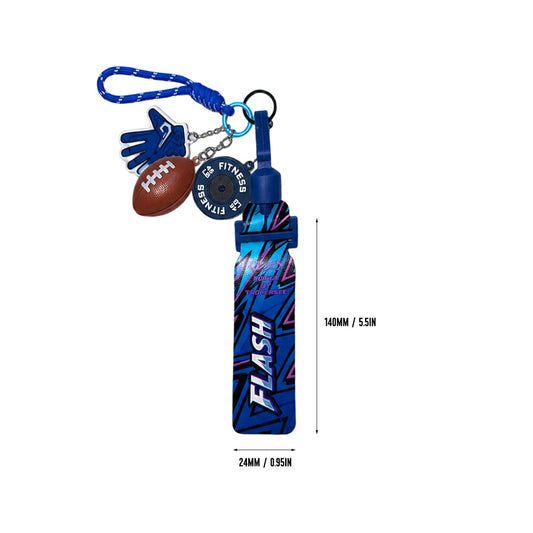 Mini Flag Keychain-Blue-purple FLASH